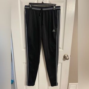 Black adidas soccer pants